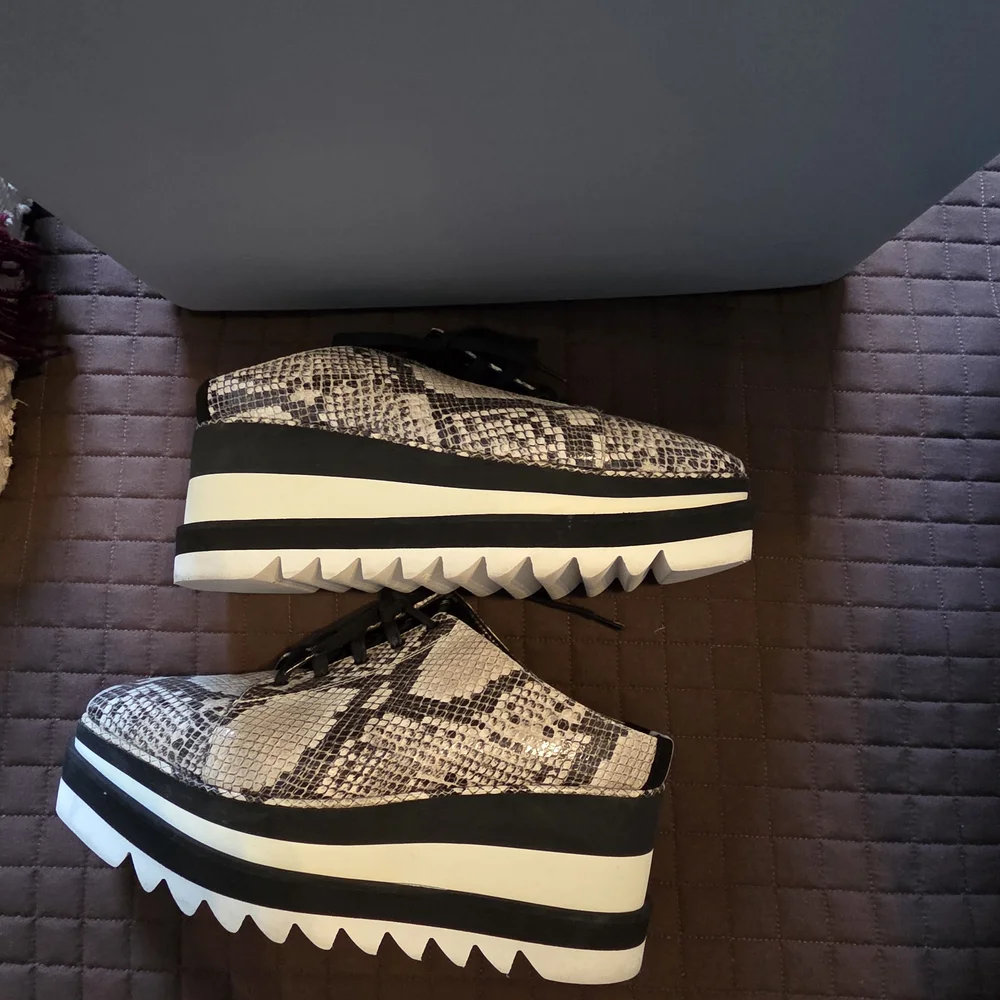 Stella McCartney Snake Print Platform Shoes